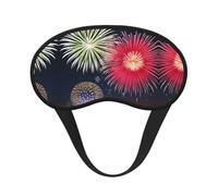 Splendid Fireworks - Antifaz para dormir con estampado de fuegos artificiales, cómoda cubierta para los ojos, ajustable, perfecta para viajes, meditación y camping