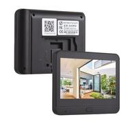 Splenssy Timbre Con Vídeo Wifi Para Apartamento, Cámara Con Mirilla, Pantalla A Color De 4,3 Pulgadas, Visión Nocturna Con Detección De Movimiento Pir 1080p, Gran Angular De 120°, 5000mah