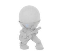 Splin Soporte de mesa compatible con Amazon Alexa Smart Speaker Echo Dot (4ª y 5ª generación) y Apple HomePod Mini, Vegas Boy (blanco)