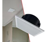 Splin Soporte de Montaje Integrado en Techo Compatible con Altavoz Inteligente Alexa Echo Pop, Echo Dot 4ª y 5ª generación, Amazon y HomePod Mini, Apple - Pro Light - Modelo Cuadrado Incorporado