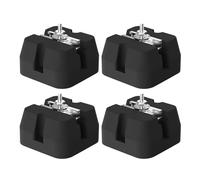 Split Air Conditioner Base Pads - 4-Piece Anti-Vibration Mount Kit for Outdoor Installation, Heavy-Duty Floor Support Pads for AC Units to Reduce Noise and Ground Slam
