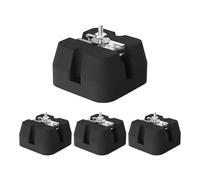 Split Air Conditioner Base Pads, Heat Pump Support Blocks, Anti-Vibración Rubber Brackets con 500 kg Capacity, 4 piezas Pad Set for 9000-60000 BTU Outdoor Unit Cooling System Stability