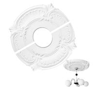 Split Ceiling Medallion, Ceiling Fan Cover Plate, 12 x 0,73 x 3,43 pulgadas Elegant Trim Adhesive Accent, Decorative Fixture Ring for Indoor Library Study Bedroom Restaurant or School