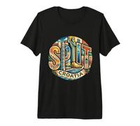 Split City Name Travel Souvenir - Regalo turístico Camiseta Premium