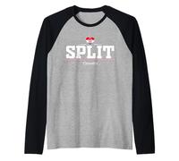Split Croatia Camiseta Manga Raglan