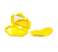 Split Ends Trimmer - Comb Heart Shaped Comb for Daily Grooming | Abs Stainless Steel with Built in Mirror, 8.2x6.2x1.6 cm Size, Quick Manteniance Tool, Travel Outdoor Home Personal Hair Care Accessory