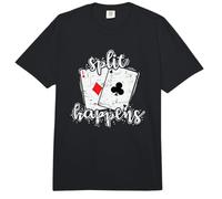 Split Happens Casino Juego de Cartas EE.UU Comfort Colors Adult Heavyweight T-Shirt