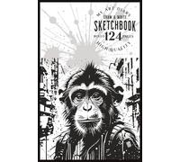 Split Page Sketchbook for Writers and Artists: 124-Page Creative Notebook 90 Hybrid Pages with Lined Tops and Blank Bottoms for Writing and Drawing