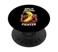 Split Second Fighter Muay Thai Boxeo PopSockets PopGrip Adhesivo