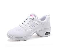 Split Sole Atlético - Zapatillas Deportivas para Entrenamiento de Jazz, White Air Cushion, 35 EU