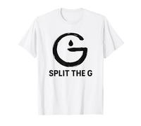 Split The G Beer Culture Funny Minimal Graphic Camiseta