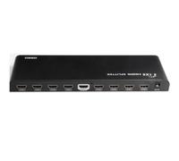 Splitter 1x8 hdmi soporta full hd, 3d, vídeo 4kx2k hdcp lenkeng lkv3