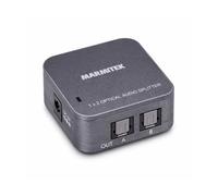 Splitter Audio Toslink - Marmitek Split TS12 - Divisor de Audio Óptico - 1 IN / 2 OUT - Frecuencia de Muestreo de 192 kHz - Dolby Digital - DTS - SPDIF - Amplificador Integrados