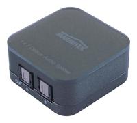 Splitter Audio Toslink - Marmitek Split TS12 - Divisor de Audio Óptico - 1 IN / 2 OUT - Frecuencia de Muestreo de 192 kHz - Dolby Digital - DTS - SPDIF - Amplificador Integrados