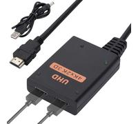 Splitter Cable Adaptador | Adaptador 1 en 2 OUT - 1 a 2 vías Splitter Hub, distribuidor 4K para HDTV, Monitor, Proyector