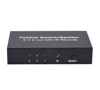 Splitter de Audio óptico - Switch 3 in 2 out, Selector Digital | Cuadro de distribución de, Adaptador de Salida de Entrada múltiple para Sistemas AV, Control del Centro de Datos, presentación