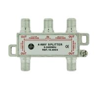 Splitter distribuidor terrestre 4 vías. electro dh. con dc power pass