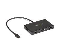 StarTech.com Adaptador Multimonitor de 3 Puertos - Divisor Splitter de Vídeo USB-C a 3x HDMI - Hub MST USB Tipo C a HDMI - 4K 30Hz Doble o 1080p Triple - Compatible con TB3 - Windows