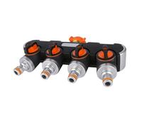 Splitter Garden Hose Alloy Multifunctional Heavy Duty 4-Way Splitter, Quick Connect Leakproof Dripproof Connector Adapter, ideal para riego y agua al aire libre