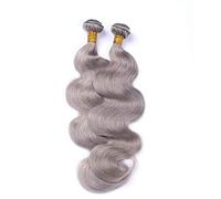 Splitter gris onda del cuerpo humano paquetes 16 pulgadas Sunwell pelo humano peluca de onda del cuerpo sin pegamento cabello humano brasileño puro frente pelucas con el pelo del bebé para las mujeres
