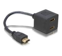 Splitter HDMI DeLOCK 1 macho a 2 hembra 0,2 m
