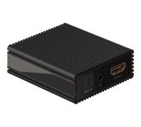 Splitter HDMI Goobay 79138 con extracción de audio, 4K, 30 Hz, aluminio