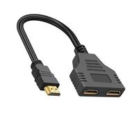 Splitter HDTV 1 A 2 Salida para Monitores Dobles 1 En 2 out 1080p Soporte Video para Computadora HDTV Y Juego PC HDTV Y Sporter Switcher Adaptador