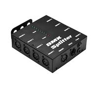 Splitter ,HUIOP 512 Amplificador de señal óptica Spliter Distribuidor 1 Entrada y salida directas 8 salidas independientes para controlador de luces Consola de escenario Fiesta DJ Club Disco KTV
