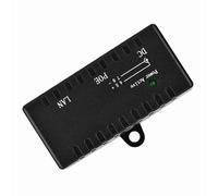 Splitter PoE, Alta Velocidad Fácil de Usar Inyector PoE Material ABS Negro for AP Redes LAN Cámaras Seguridad Oficinas Empresariales