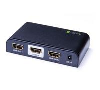 Splitter Techly IDATA HDMI2-4K2 2x HDMI 4K UHD 600 MHz Negro