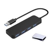 Splitter USB - Adaptador USB multipuerto, Hub USB de 2 o 4 puertos | Carga rápida y transferencia de datos de excelente calidad, multifuncional, ideal para el uso de portátiles, PC, consolas y
