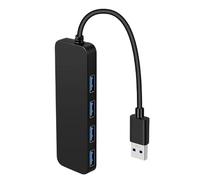 Splitter USB - Expansor USB de 4 puertos de alta velocidad, concentrador USB múltiple para portátil, PC, impresora, unidad flash | Adaptador USB compacto con espaciado práctico extensión USB para