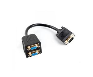Splitter vga macho a 2xvga hembra lanberg ad-0020-bk - cable 20cm