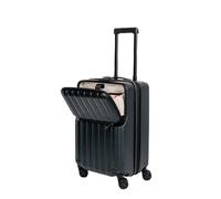 SPLIUMG Maleta con Ruedas con Apertura Frontal, Maleta roja y Negra, Maleta giratoria de embarque para Viajes de Negocios de Alta Gama Adecuada para Viajes de Negocios (Dark Green 24 in)