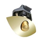 Spnqkxw Cerradura de botón de pestillo para RV, Compatible con cajones de gabinetes de Remolque de Viaje para Barcos, autocaravanas, de 14mm a 16mm(Gold)