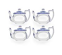 Spode 4 servilleteros Blue Italian Azul-blanco