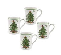 Spode 4 Tazas Christmas Tree 34 cl White-green-red