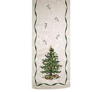 Spode Avanti árbol Impreso Toalla de baño, Crema, 108" Runner