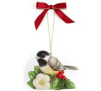 Spode Christmas Tree Chickadee adorno de Navidad adornos clsicos de vacaciones decoraciones festivas colgantes - adornos de rbol de Navidad col