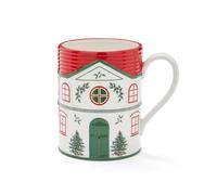 Spode Christmas Tree Village - Taza roja