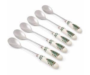 Spode Cuchara de té de árbol de Navidad, juego de 6 (multicolor)