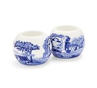 Spode Juego de 2 portavelas Italianos Azules