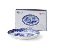 Spode Plato ovalado Blue Italian 14x21 cm Azul-blanco