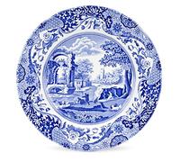 Spode Platos llanos italianos azules - Juego de 4 (plato llano de 10,5 pulgadas) (plato llano azul, blanco, 10,5 pulgadas)