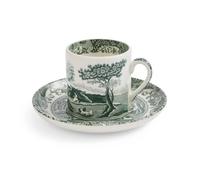 Spode Taza con plato Heritage Green Italian Verde. espresso. 9 cl
