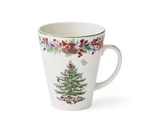 Spode Taza individual con diseño de árbol de Navidad anual 2023