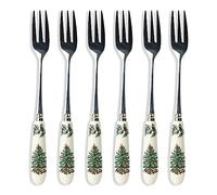 Spode Tenedor de pastelería de árbol de Navidad, juego de 6 (multicolor)