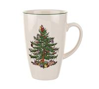 Spode XT8431-XP - Taza de café con leche con árbol de Navidad, gres, 651 mililitros, multicolor, 22 onzas