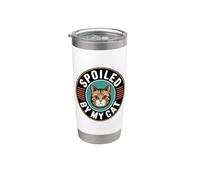 Spoiled By My Cat Vaso térmico de acero inoxidable de doble pared