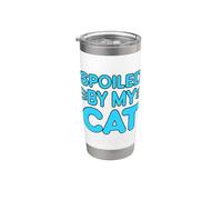 Spoiled By My Cat Vaso térmico de acero inoxidable de doble pared